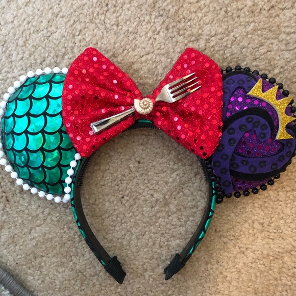 Disney Accessories - Disney little mermaid Minnie Mouse ears